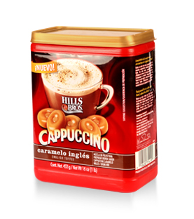 Hill Bros - Cappuccino - Sabor caramelo ingles