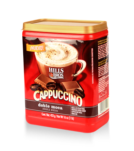 Hill Bros -Cappuccino - Sabor doble moka 