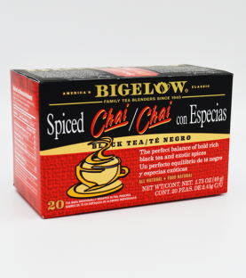 Bigelow Chai con Especias Té Negro  - 20 sobres.