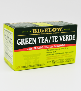 Bigelow Té Verde con Mango - 20 sobres.